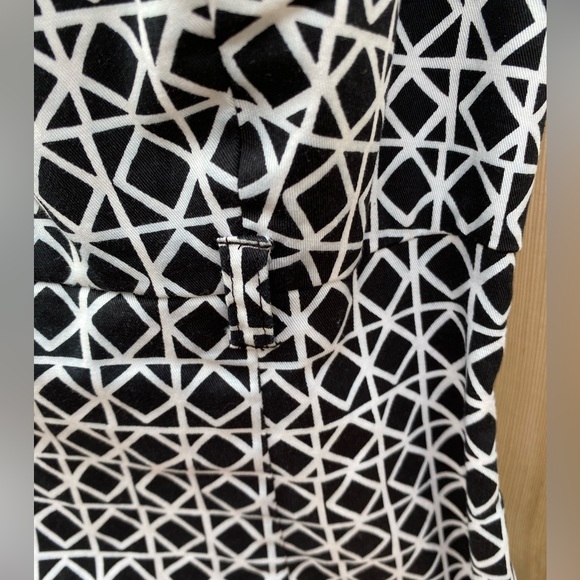 Talbots Sleeveless Petite Black and White  Dress Size 4 - Picture 6 of 6